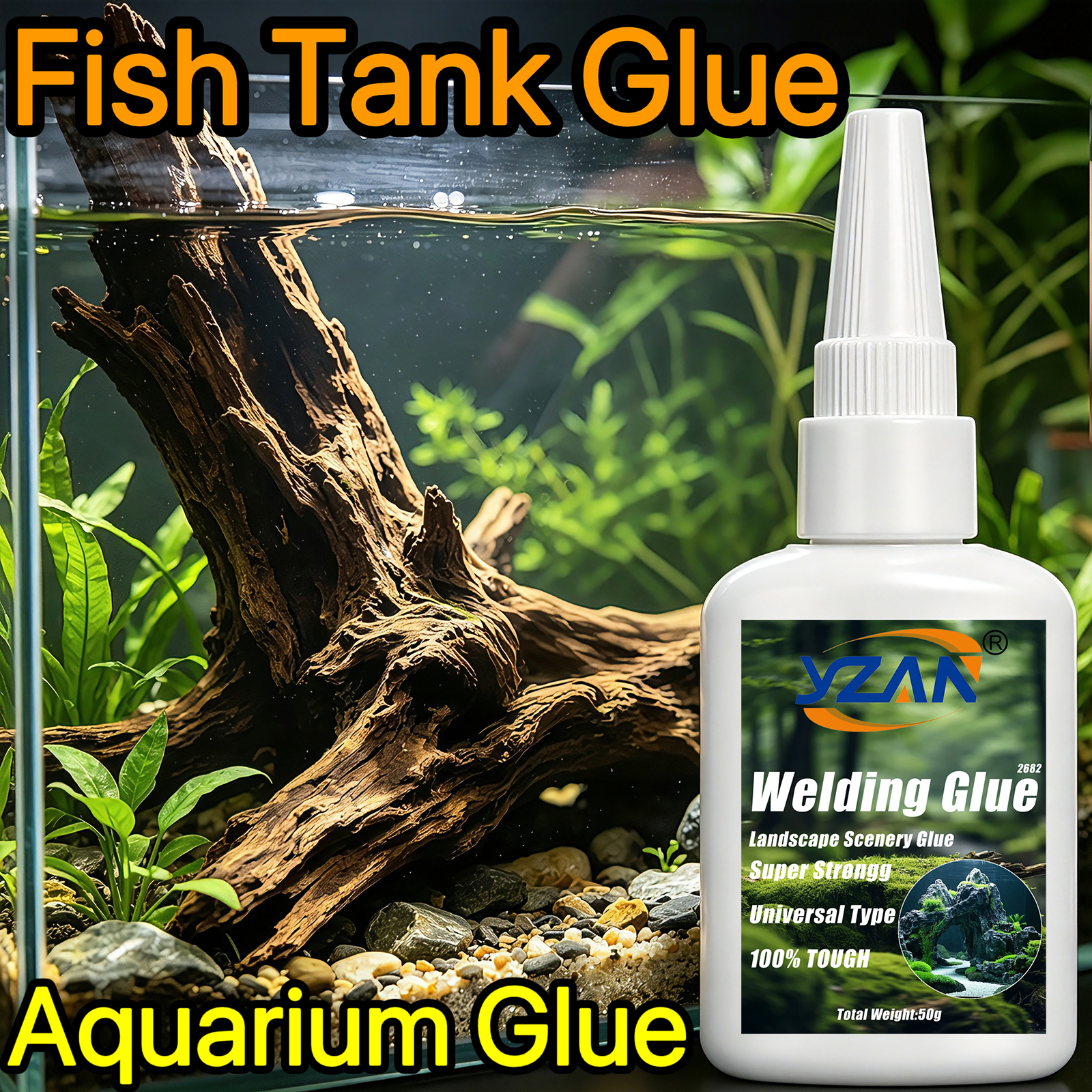 Aquarium Glue Fish Tank Glue Q - Preserved Moss Sheet のレビューと価格