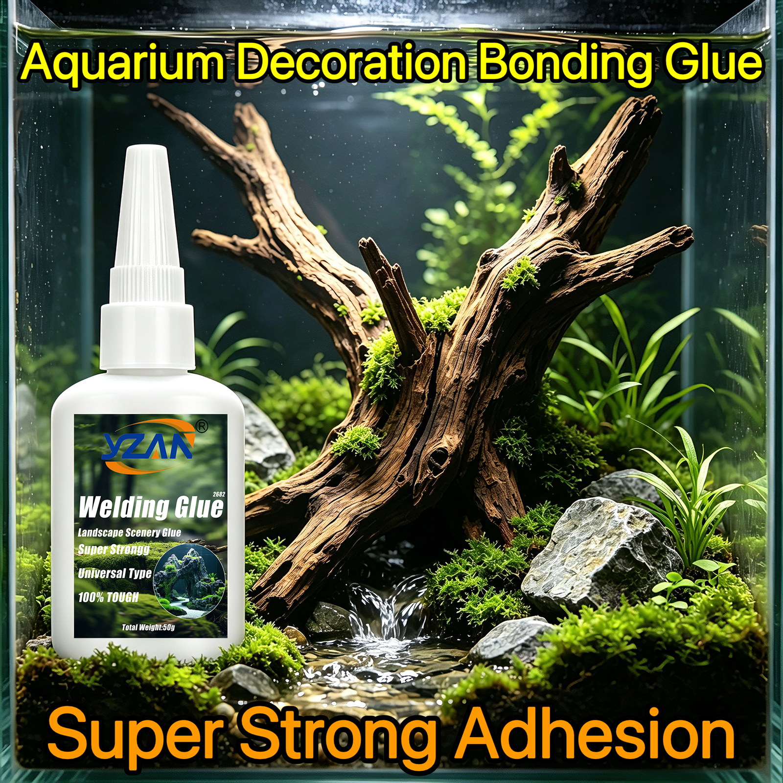 Aquarium Glue Fish Tank Glue Q - Preserved Moss Sheet のレビューと価格