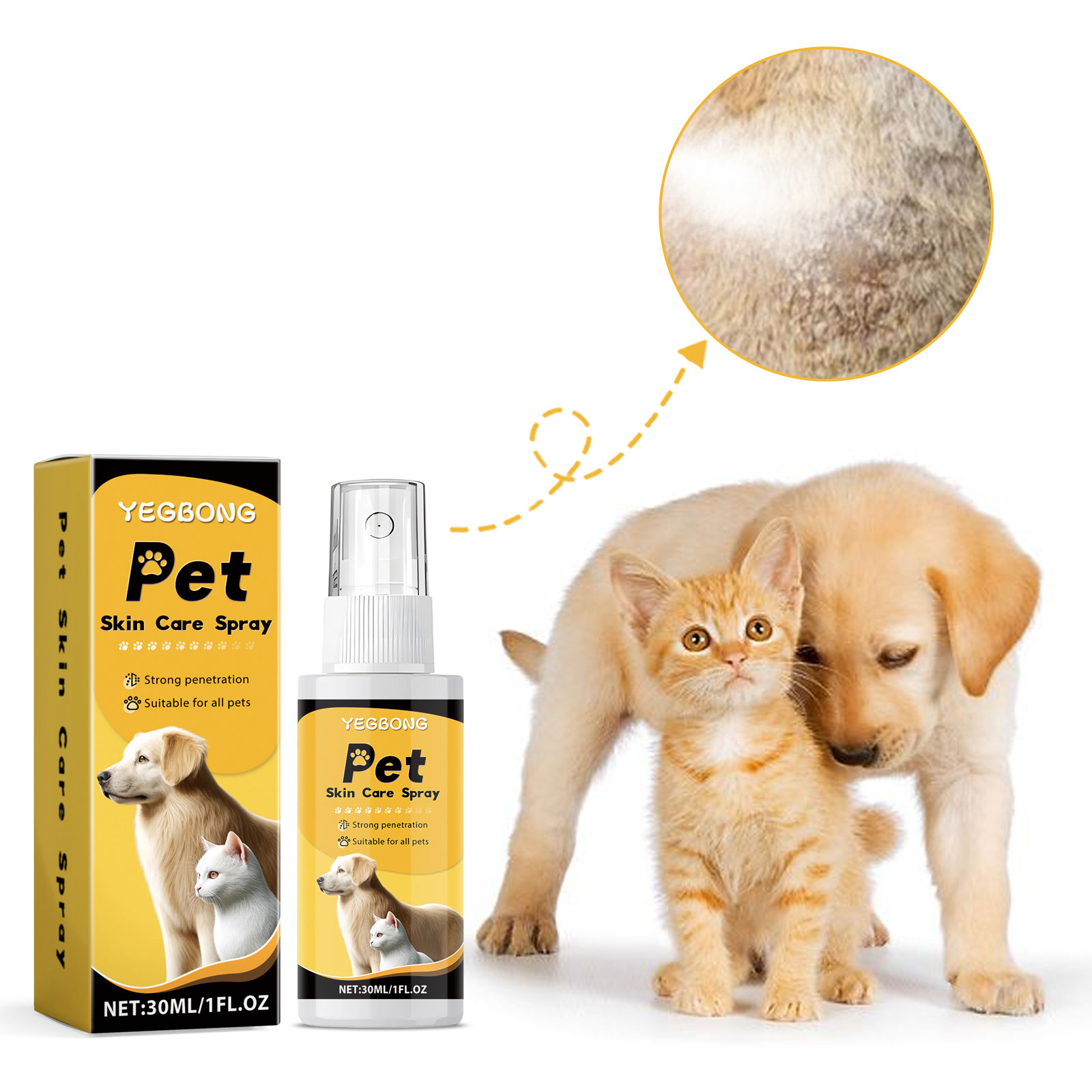 Pet Skin Care Spray Cat Dog Mo - Preserved Moss Sheet のレビューと価格