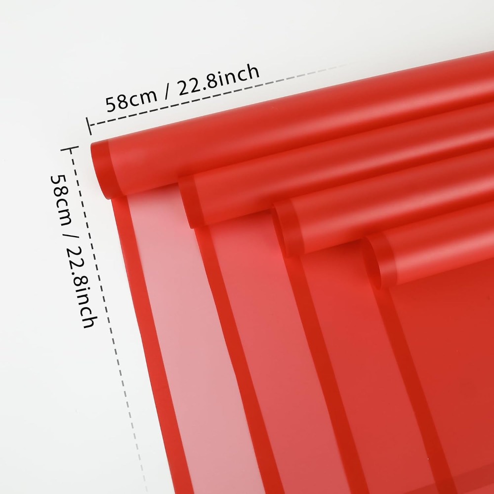 Translucent Red Waterproof Flo - Florist Supply Bulk のレビューと価格