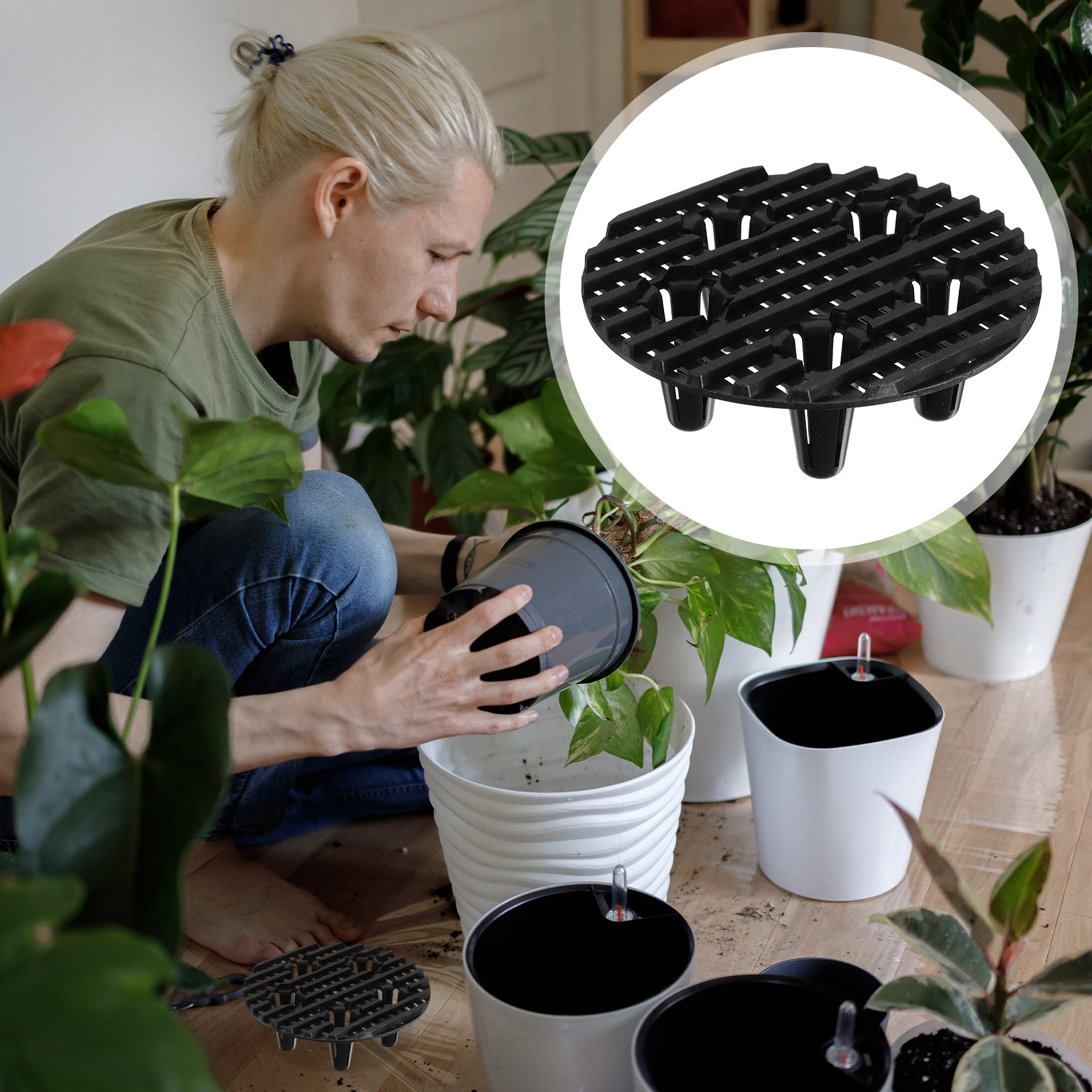 12pcs Plant Riser Pot Risers F - Florist Supp のレビューと価格