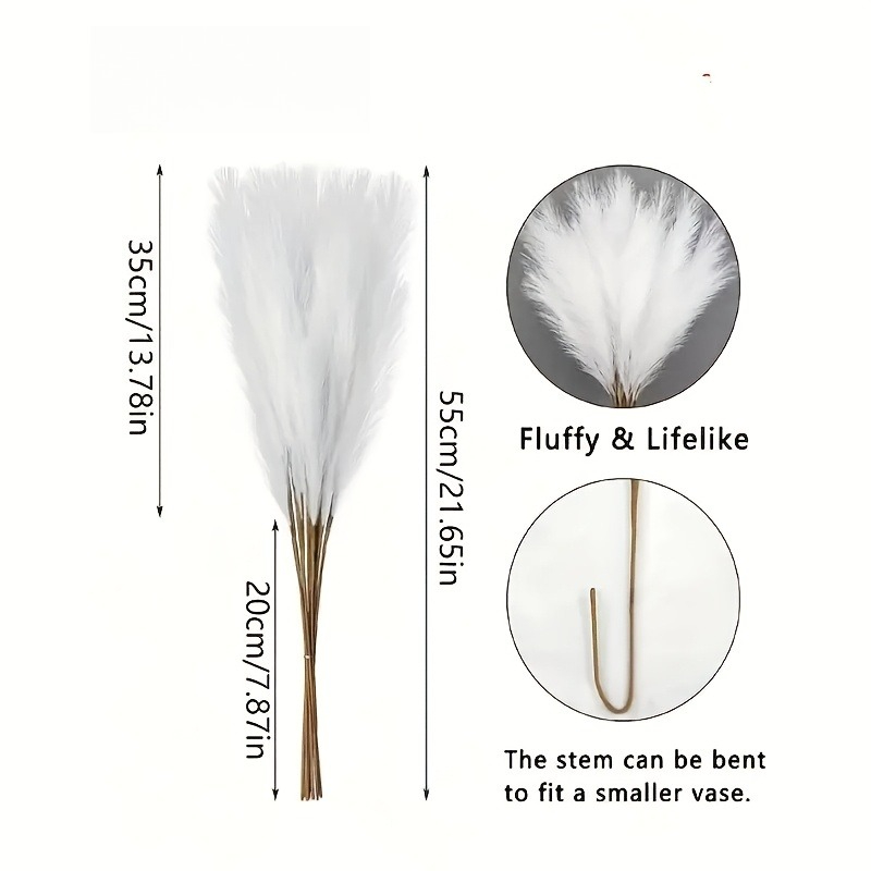 22-Pack Polyester Pampas Grass - Florist Supply Bulk のレビューと価格